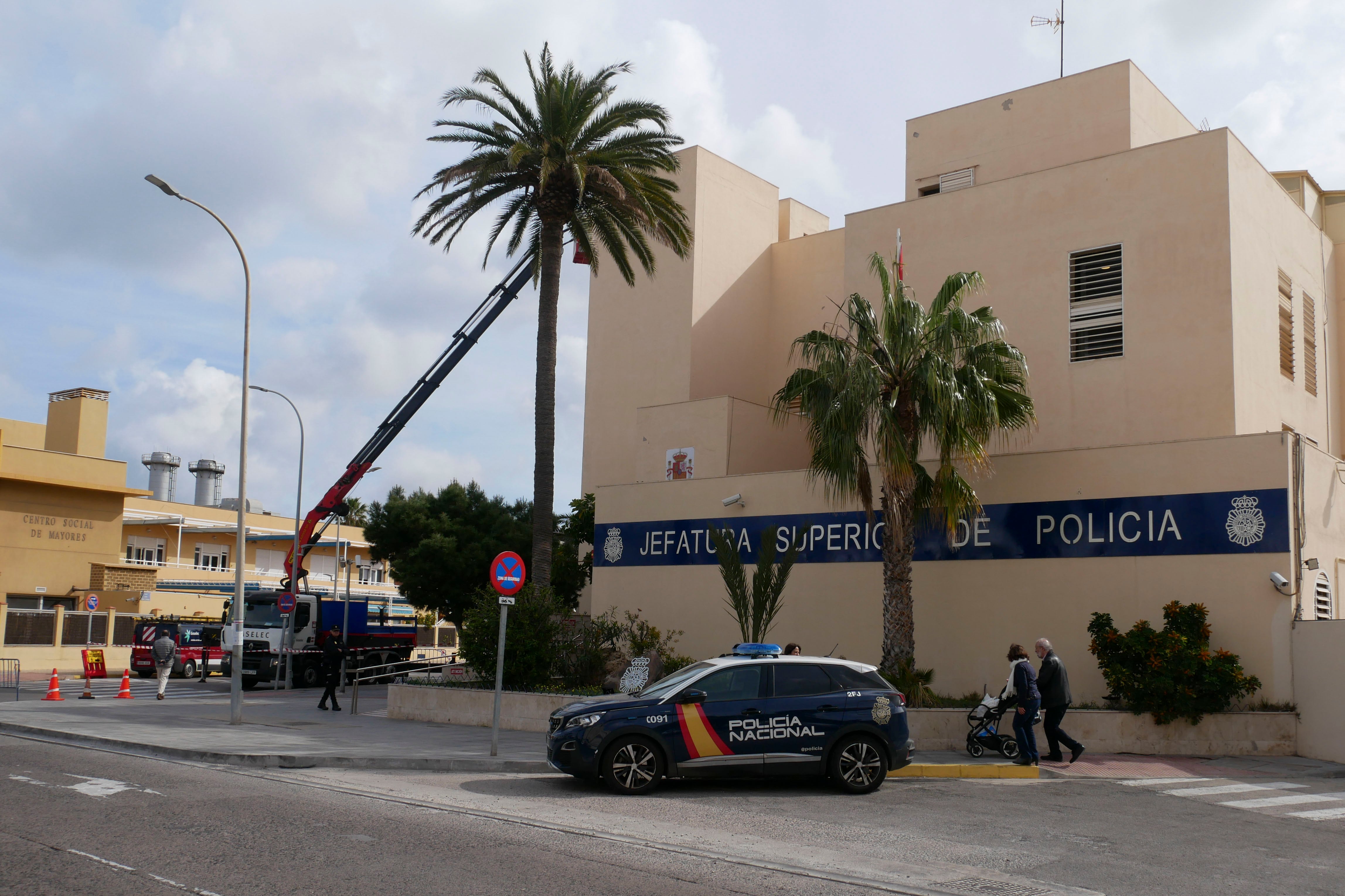 Vista de la Jefatura Superior de Policía de Melilla.