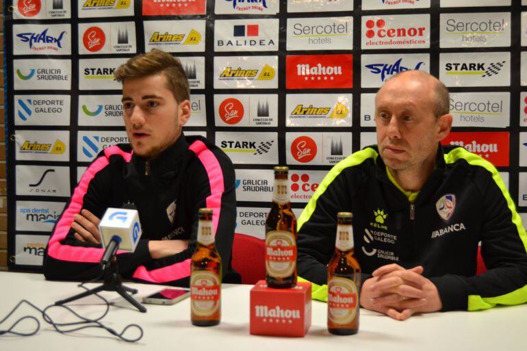 Alex Diz y Santi Valladares en rueda de prensa