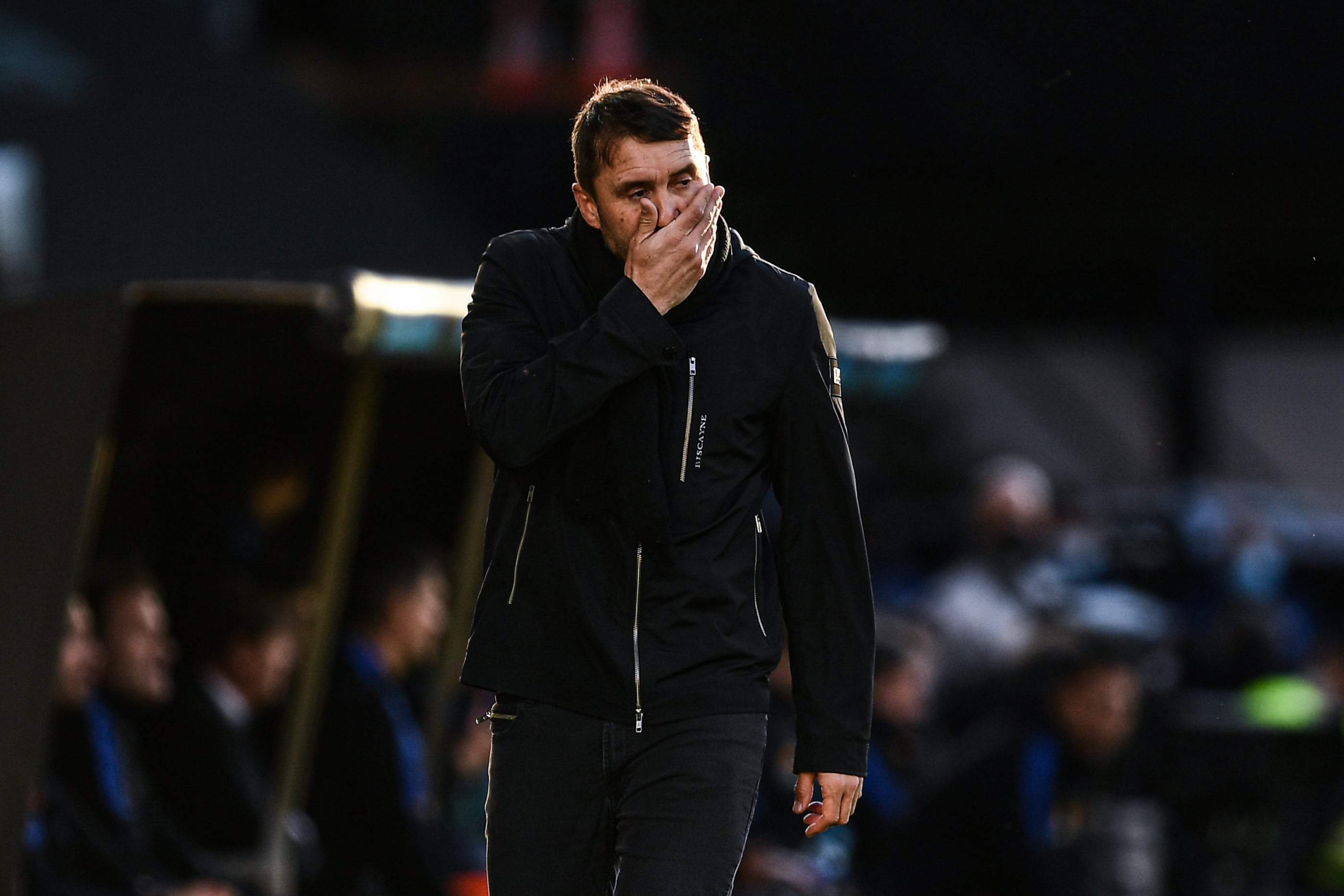 Eduardo Coudet, durante el encuentro de su equipo frente al Real Madrid