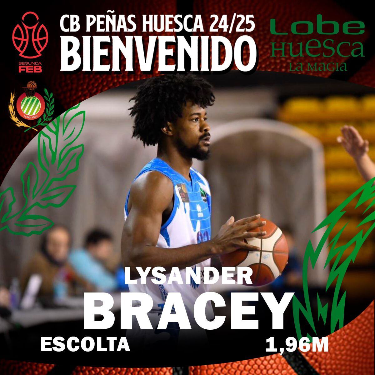 Lysander Bracey nuevo jugador del CB Peñas