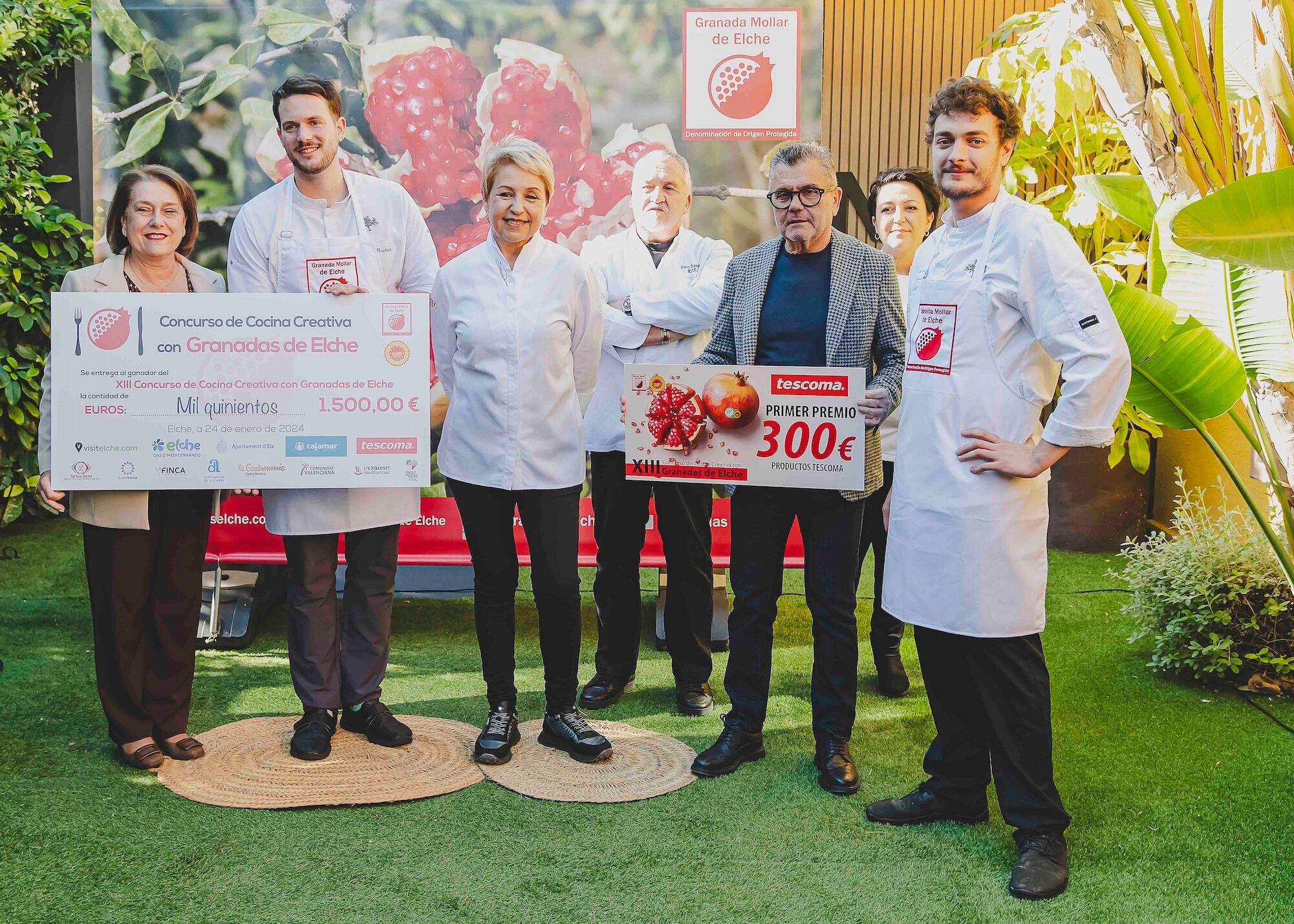 El chef Jorge Muñoz presentó la propuesta, denominada ‘Granada de Elche, su dashi y trucha del pirineo’