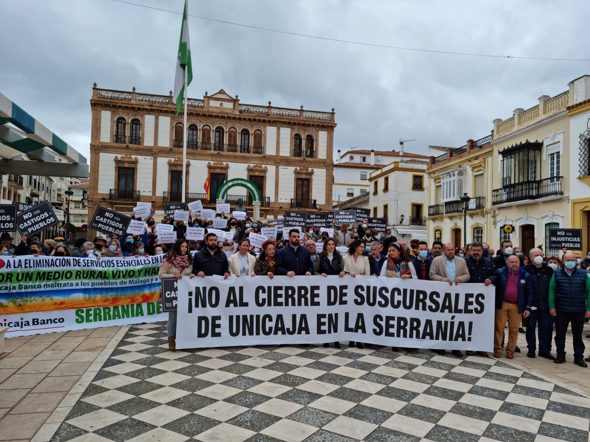 La manifestación se ha llevado a cabo en la Plaza del Socorro