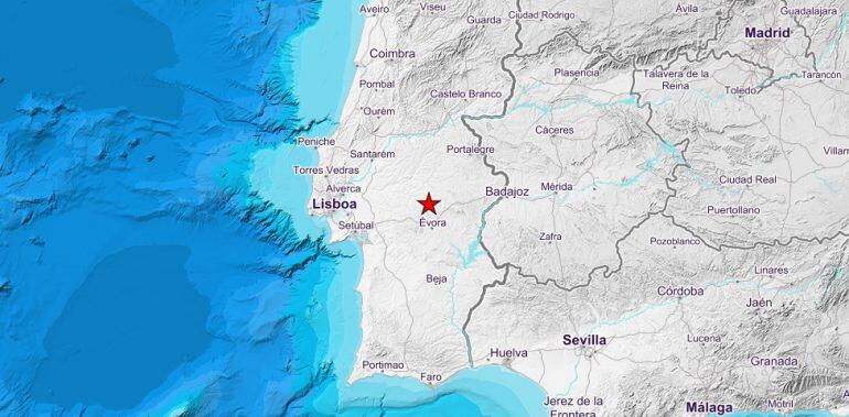 Terremoto registrado en la localidad portuguesa de Arraiolos