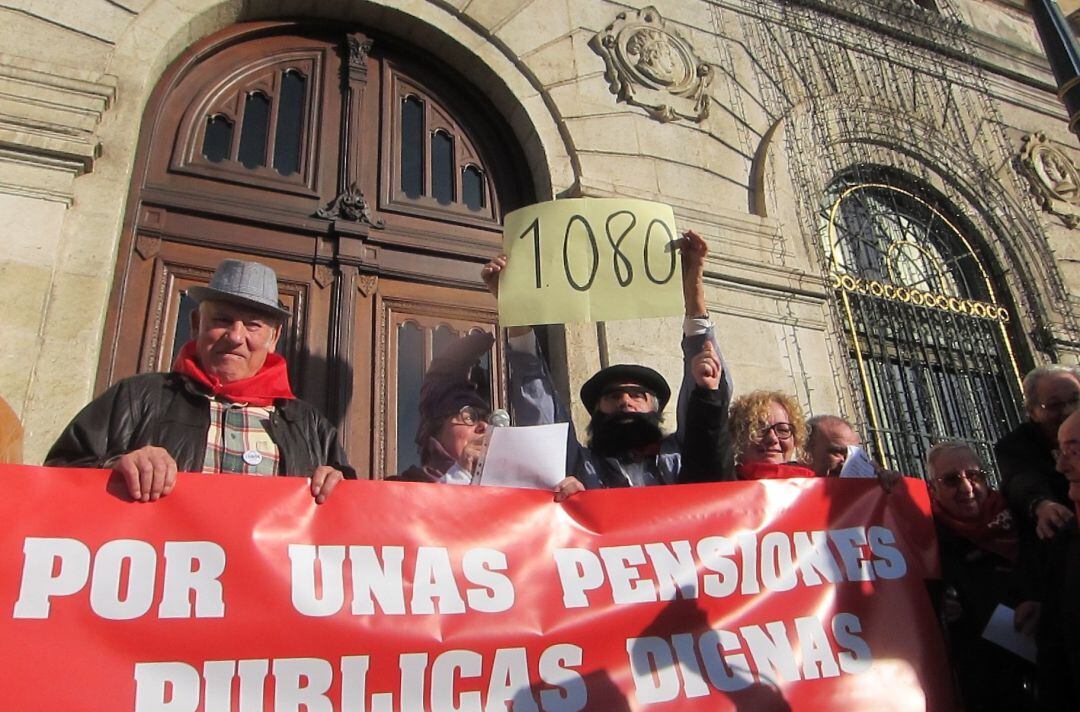 Concentración de pensionistas en Bizkaia.  
 
 