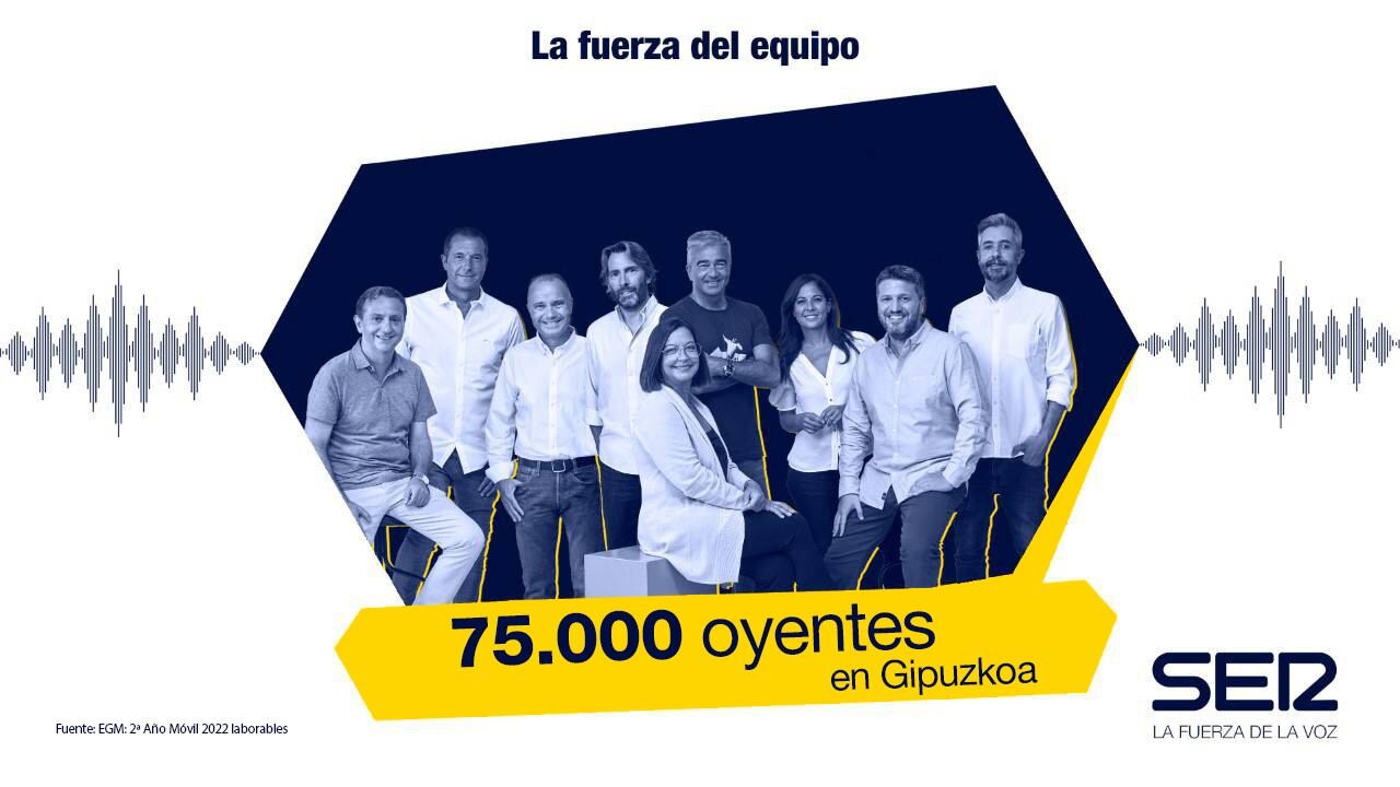 75.000 oyentes vuelven a hacernos líderes en Gipuzkoa