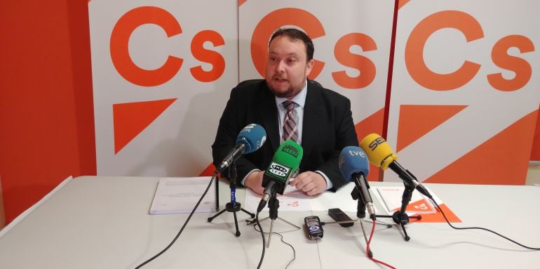 Rubén Gómez, en su comparecencia de prensa. 