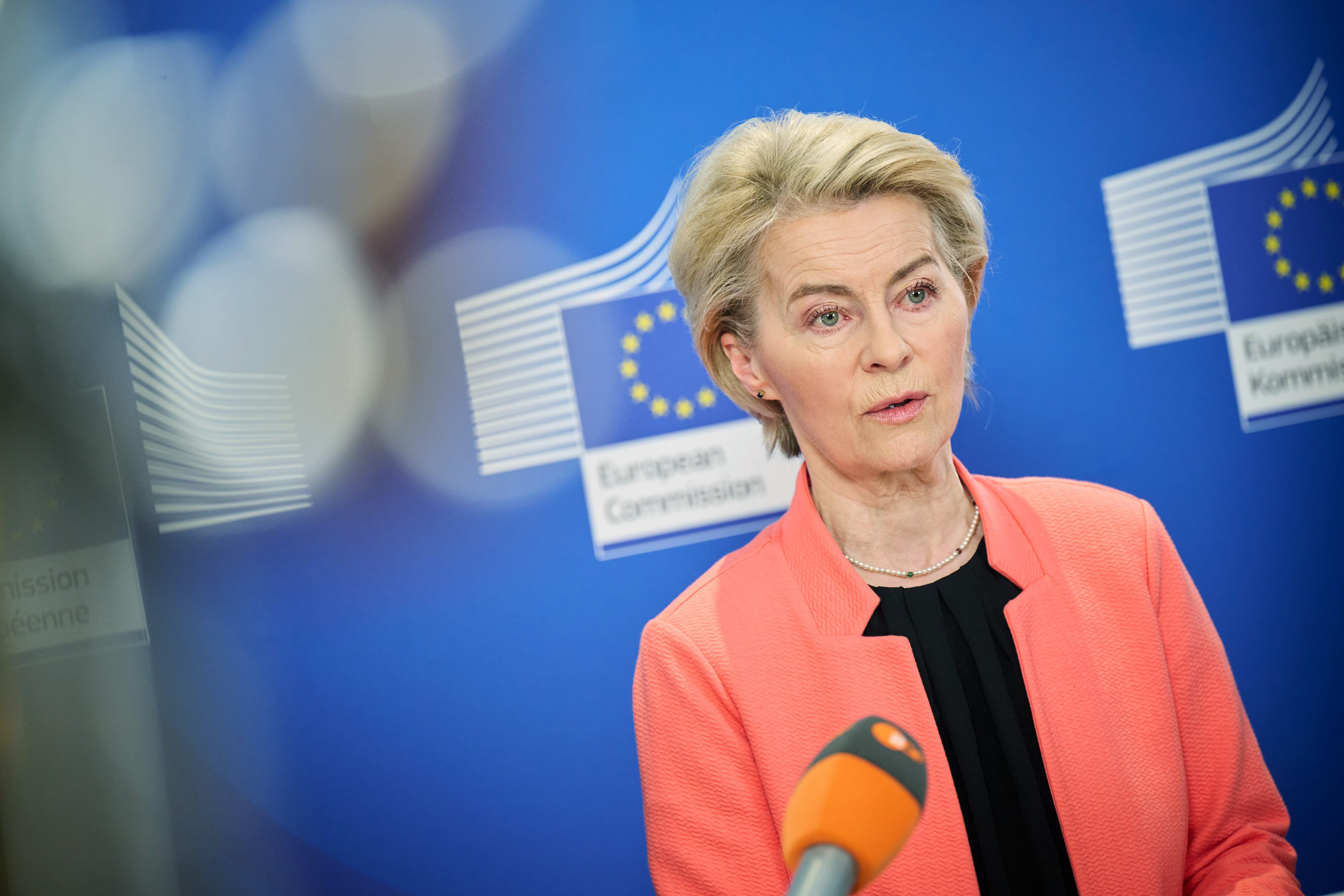 La presidenta de la Comisión Europea, Ursula von der Leyen