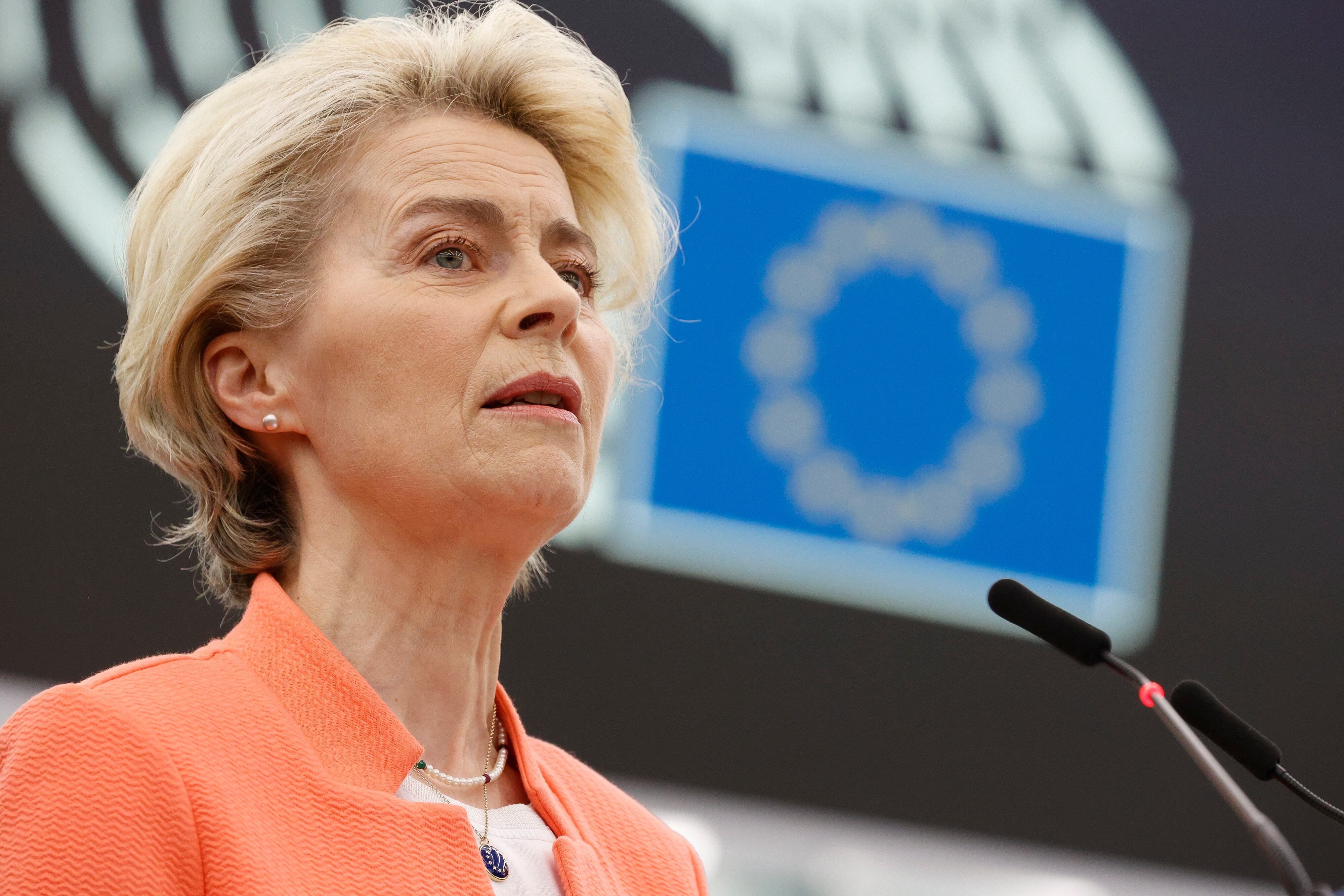 Imagen de archivo de la presidenta de la Comisión Europea, Ursula von der Leyen