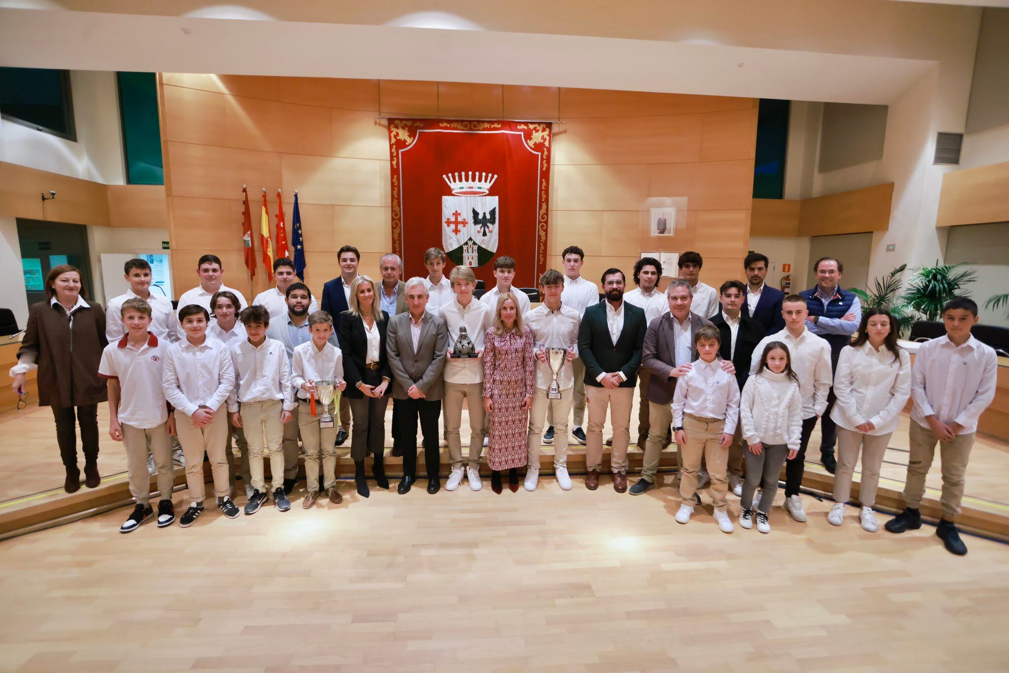 Recibimientos a los Royal Oaks Knights en el Ayuntamiento de Alcobendas