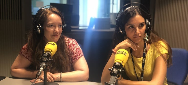 Teresa Lozano y Zúa Méndez, las Towanda, durante su entrevista en A vivir Madrid