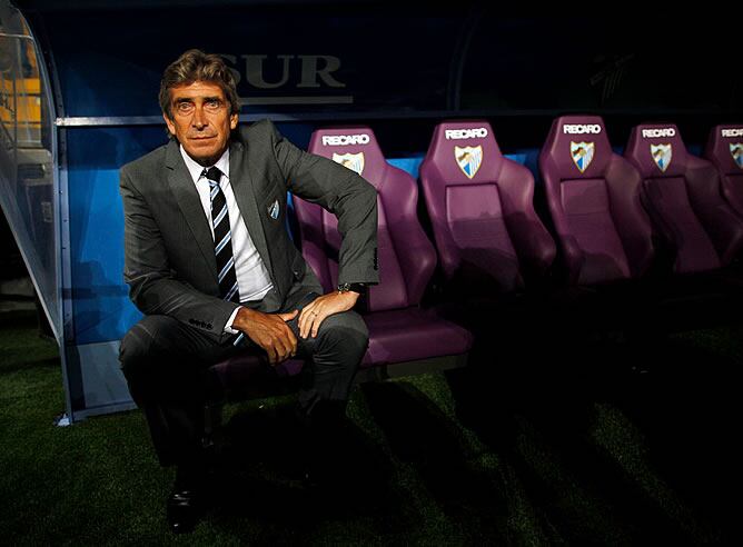 Pellegrini, en el banquillo del Málaga