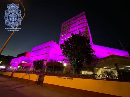 Fachada de la Jefatura Superior de Andalucía Occidental del Cuerpo Nacional de Policía.