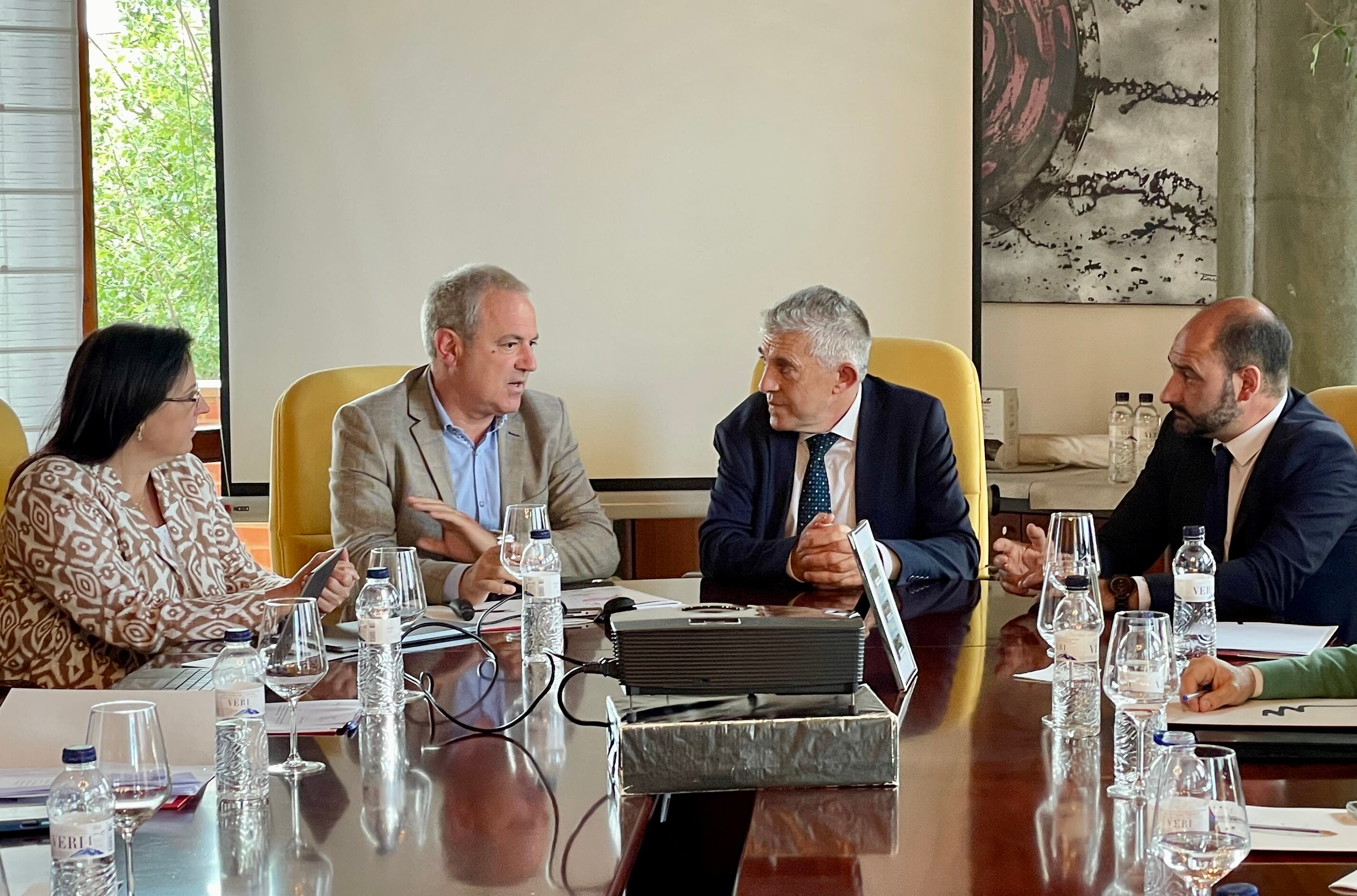 Rosa Charneca, Francisco Berroy, Ángel Samper y Fernando Torres. Foto: D.O.P. Somontano
