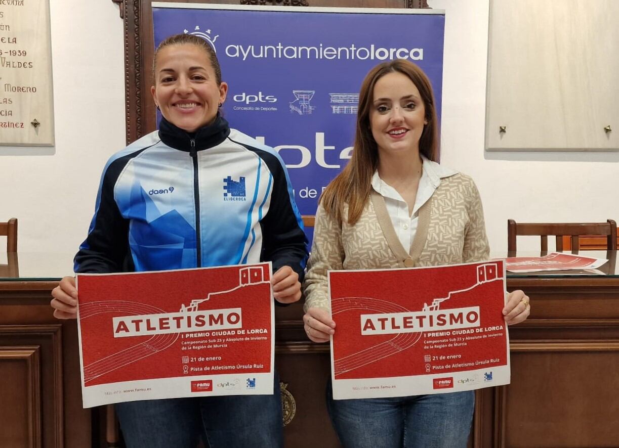 Úrsula Ruiz, organizadora del evento e Irene Jódar, edil de Deporte