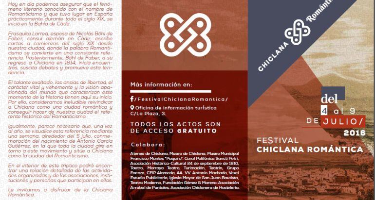 Cartel del festival Chiclana Romántica
