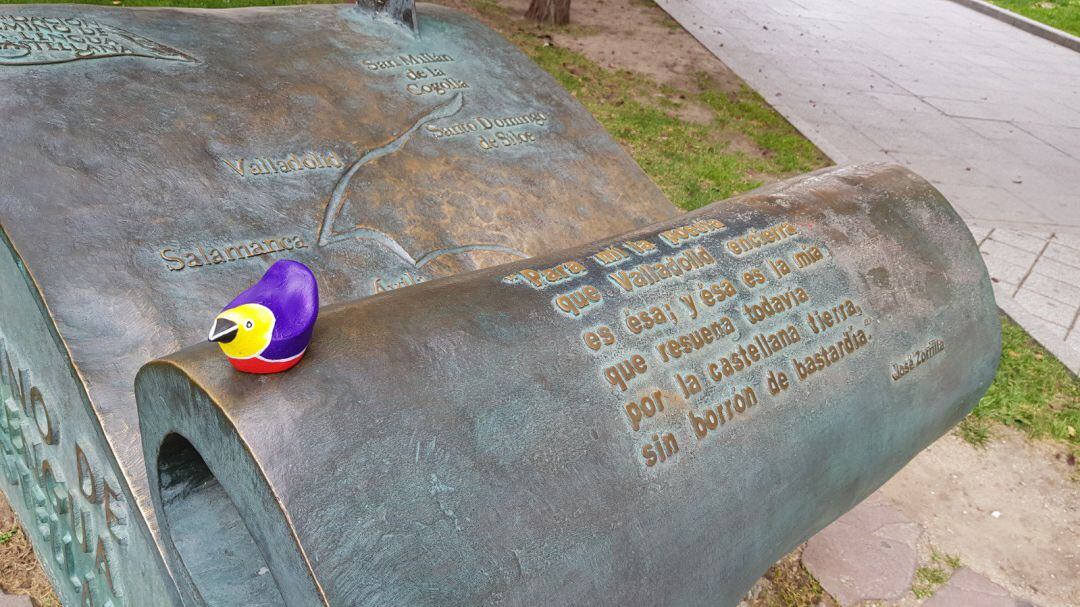 Una de las figuras encontradas en Valladolid. Imagen cedida por Virginia Hernández
