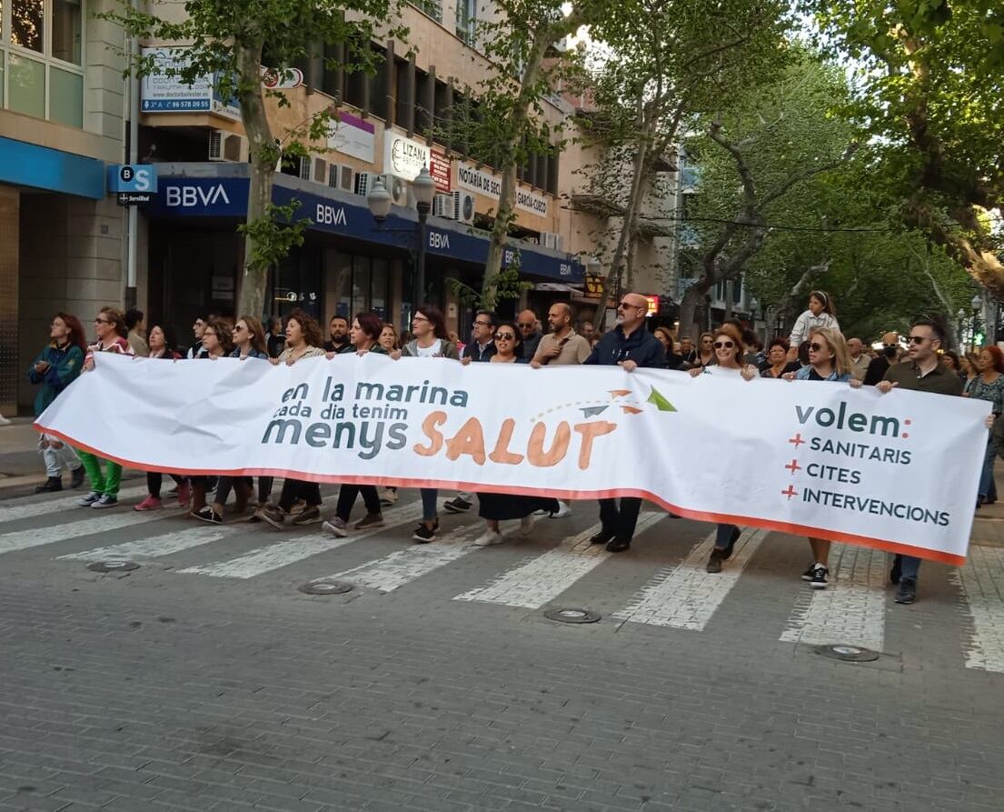 Cabecera de la manifestación.