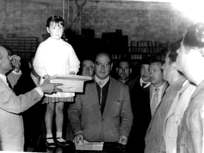 Momento del sorteo de viviendas sociales.