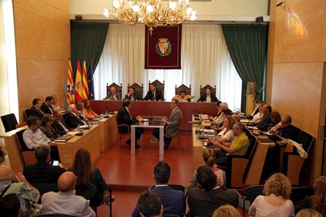 El ple de l&#039;Ajuntament de Badalona que aprovat la moció de suport a la consulta sobiranista