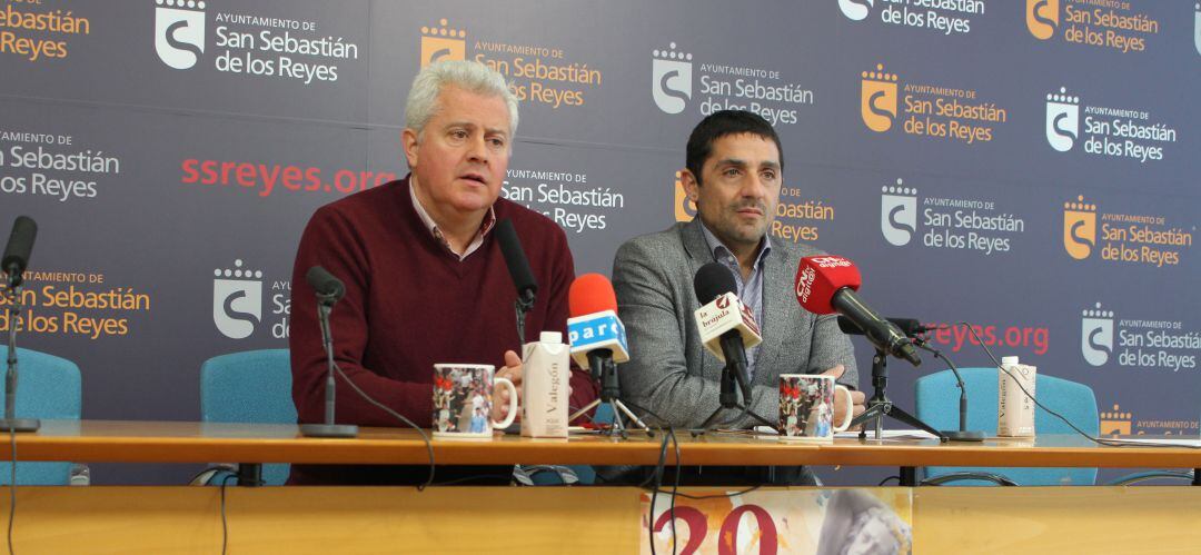 El alcalde Narciso Romero y el vicealcalde Martín Perdiguero en la presentación