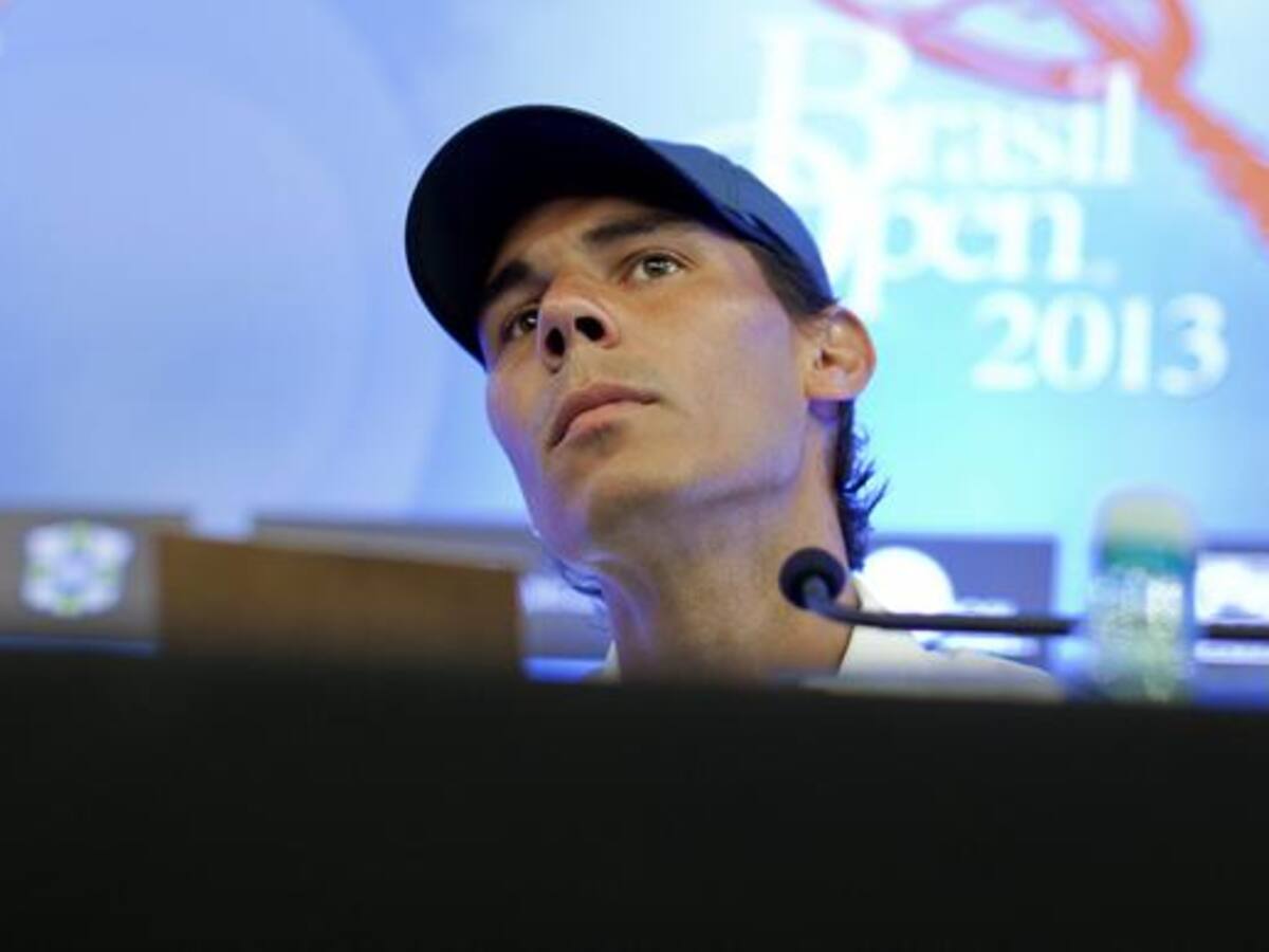 Nadal abandona el dobles del Abierto de Brasil