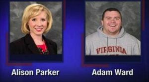 Alison Parker y Adam Ward, en una fotografía distribuida por la cadena.