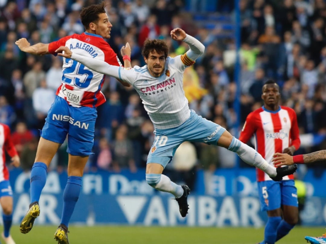 Javi Ros fue pieza clave en la última victoria ante el Sporting de Gijón