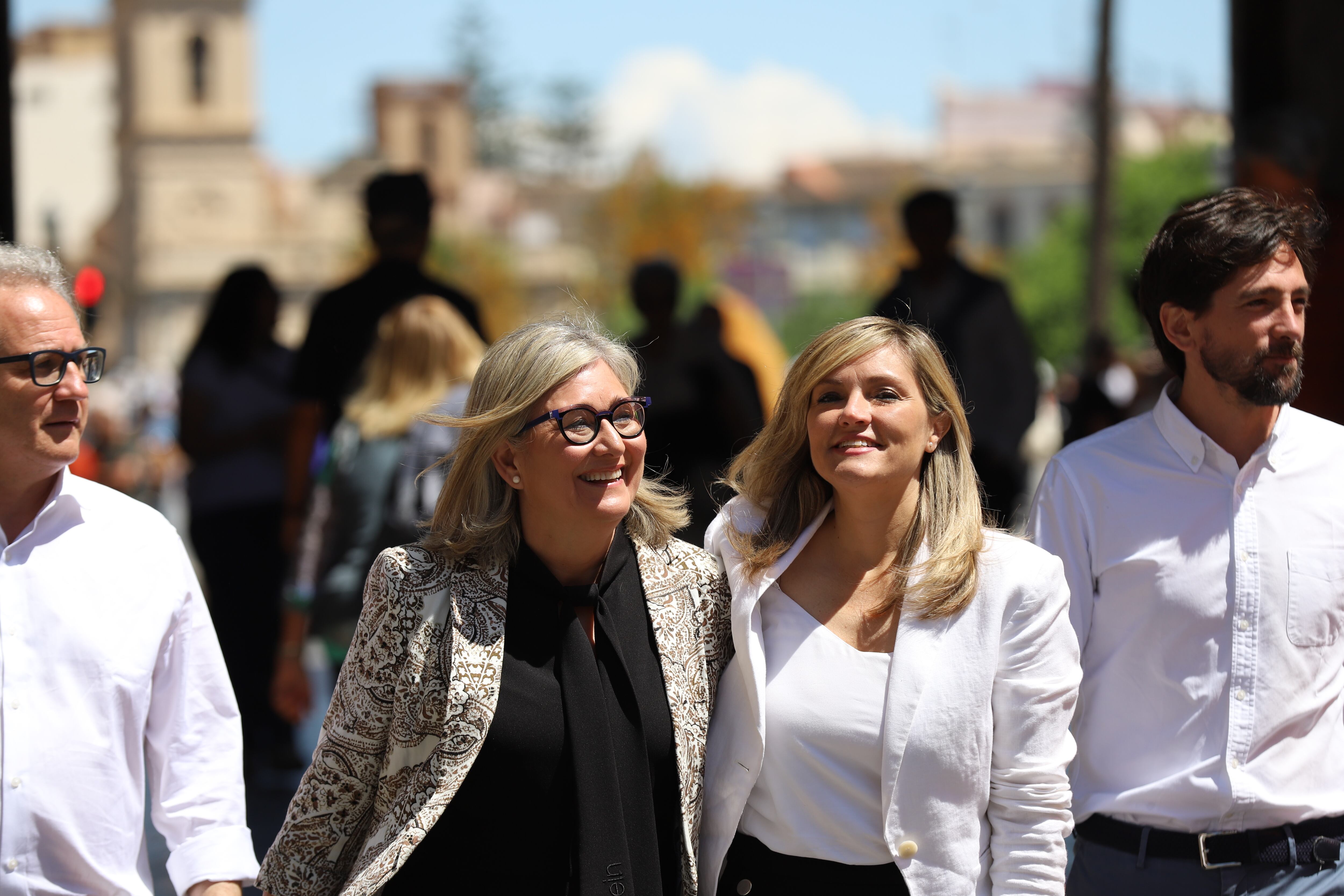 Patricia Guasp y Mamen Peris, de Ciudadanos, han protagonizado este sábado un mítin en València.