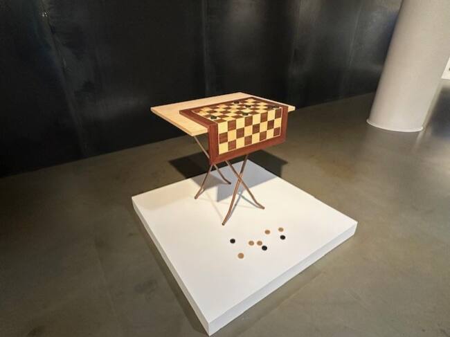 Obra artística expuesta en la muestra 'Largo es el tiempo'