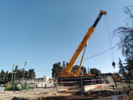 Obras en el colector en la depuradora de Palma.