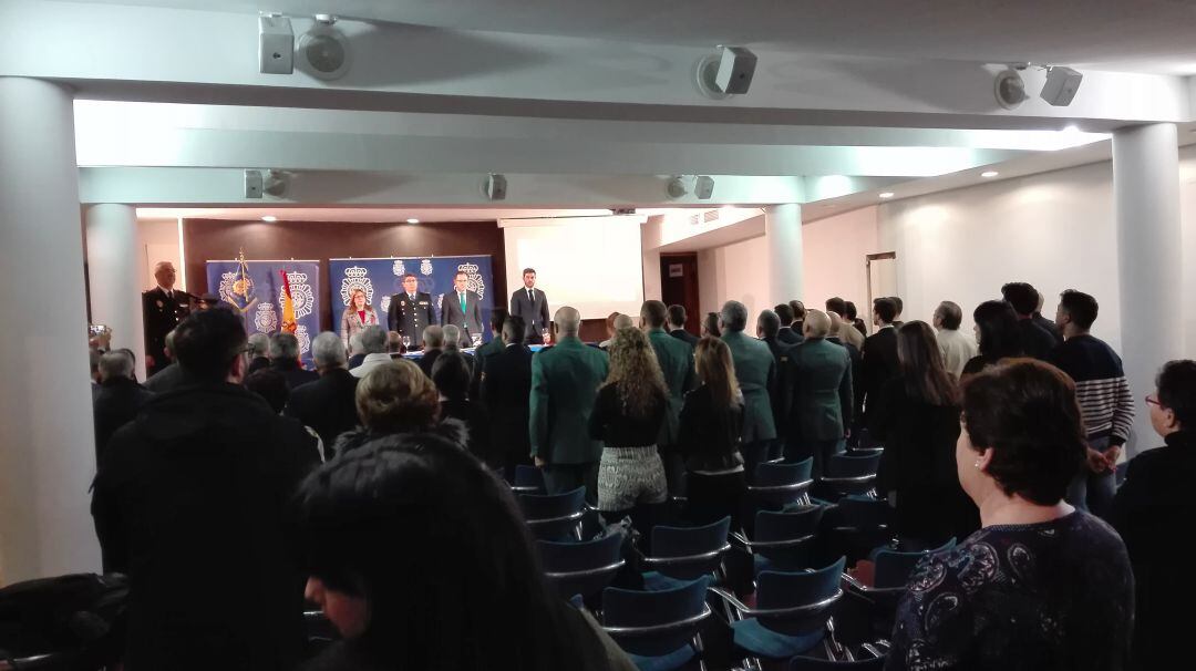 Celebración en La Alhondiga del acto del 195º Anivesario de la Policía Nacional