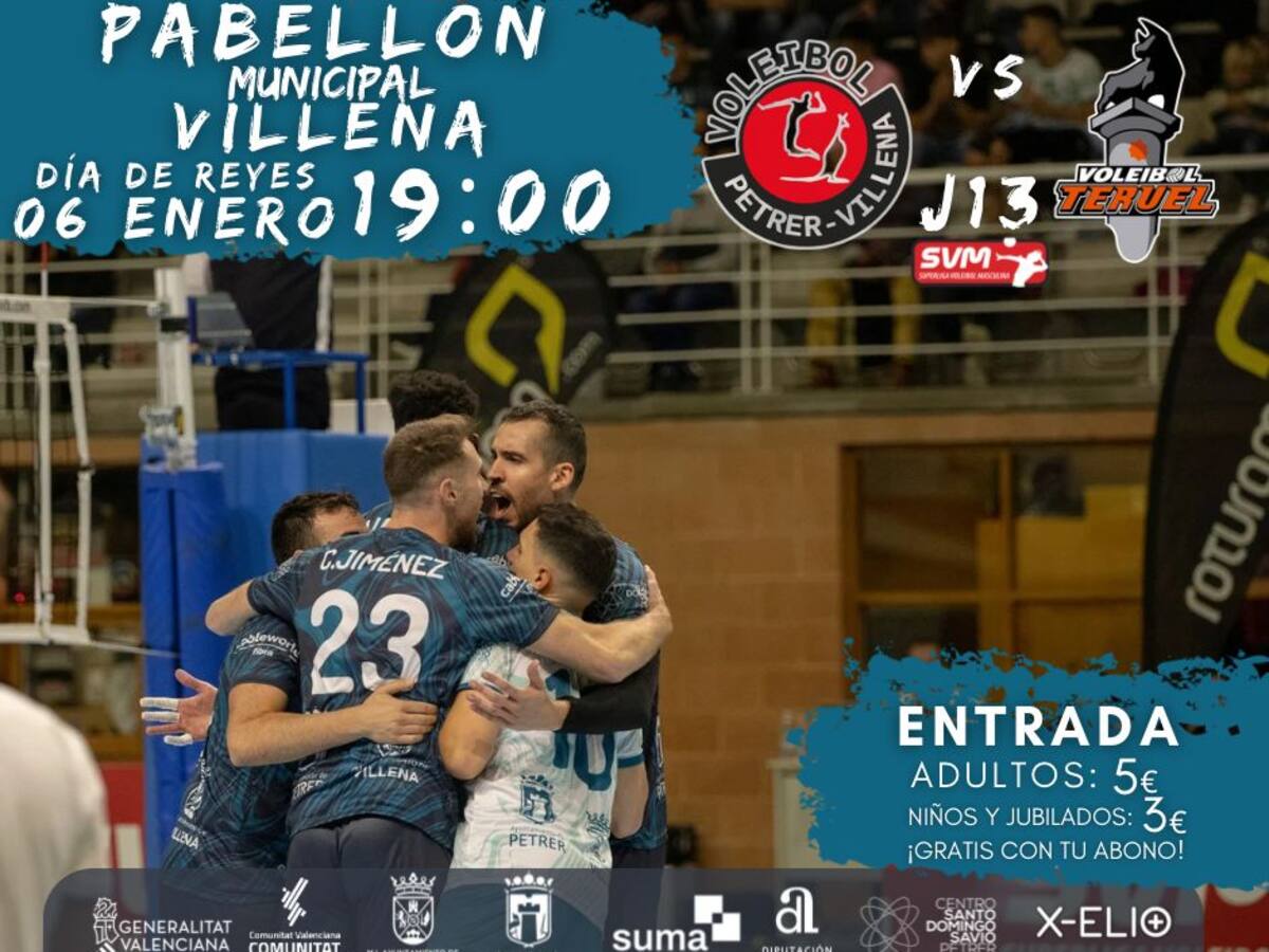 Deportes y el Club Voleibol Villena-Petrer habilitan un autobús gratuito para asistir al partido de Superliga el día de Reyes