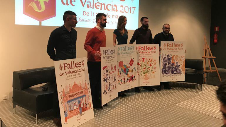 Los cinco carteles de Fallas 2017