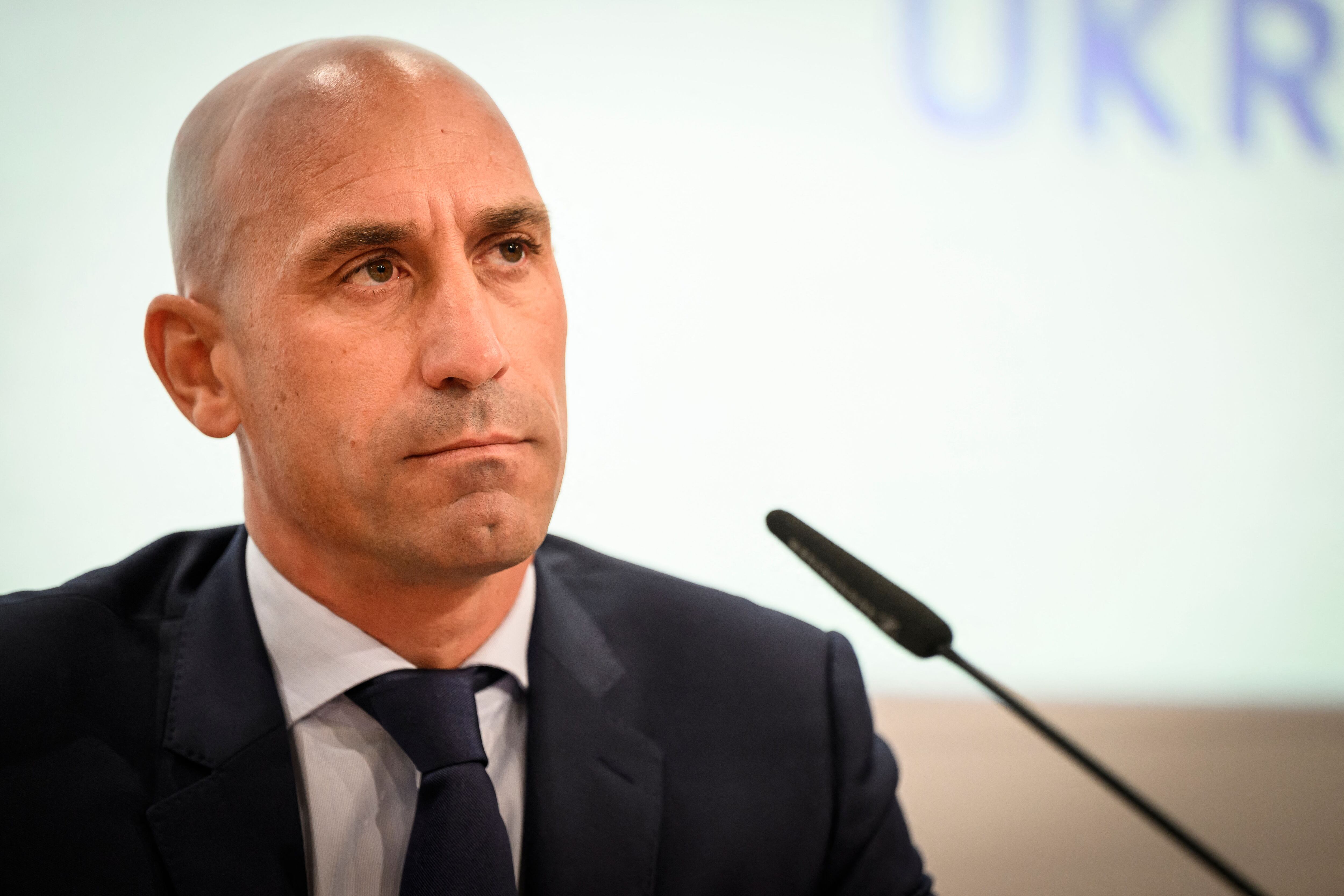 Luis Rubiales, durante una rueda de prensa.