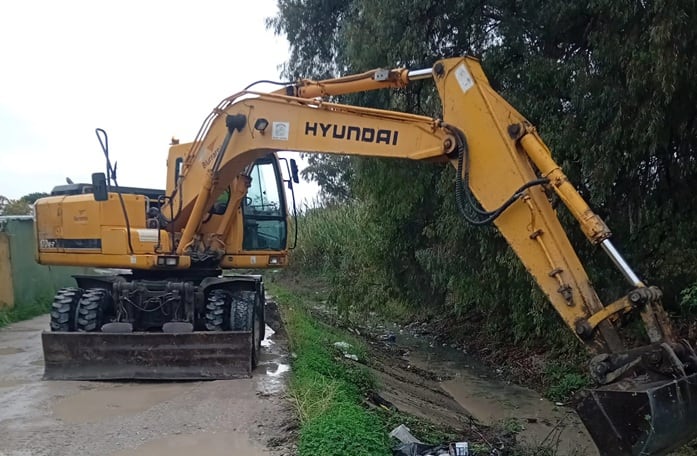 Limpieza de arroyos en La Línea