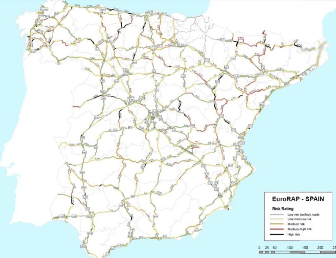 Las carreteras más peligrosas de toda España.