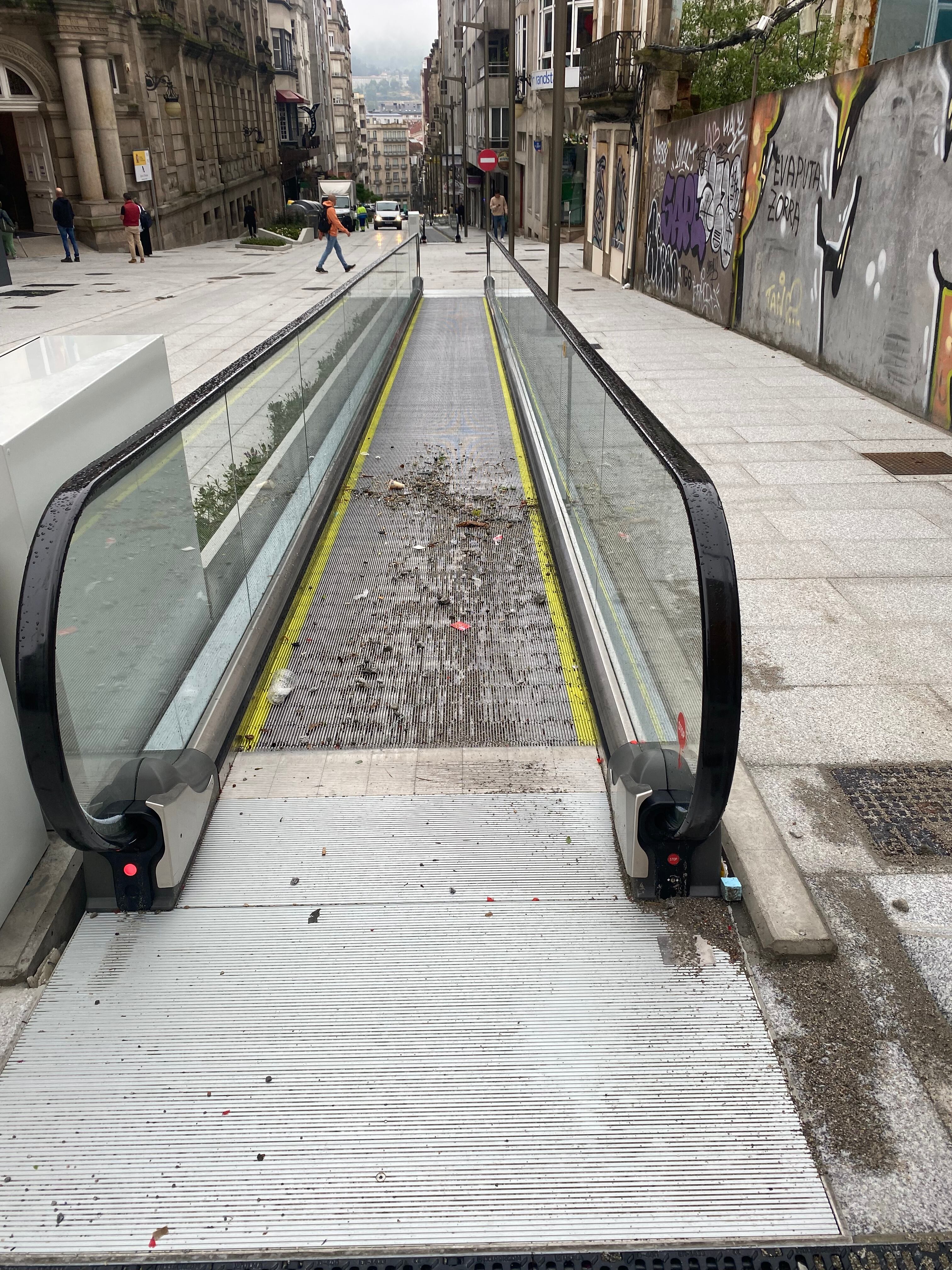 Foto de archivo de una de las rampas tras una fuerte tormenta