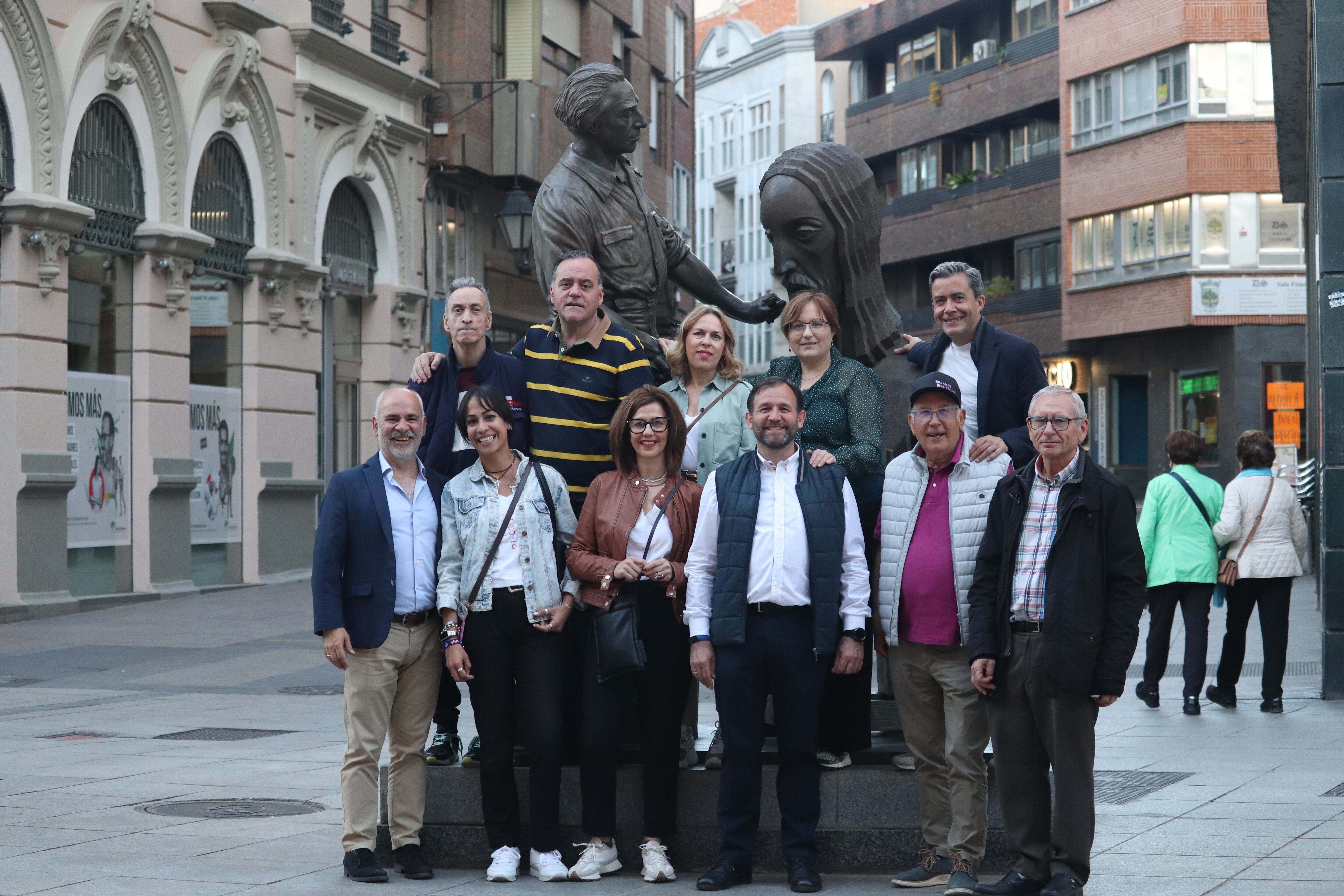 En la imagen, algunos de los miembros de la candidatura de Vamos Palencia a las elecciones municipales de 2023