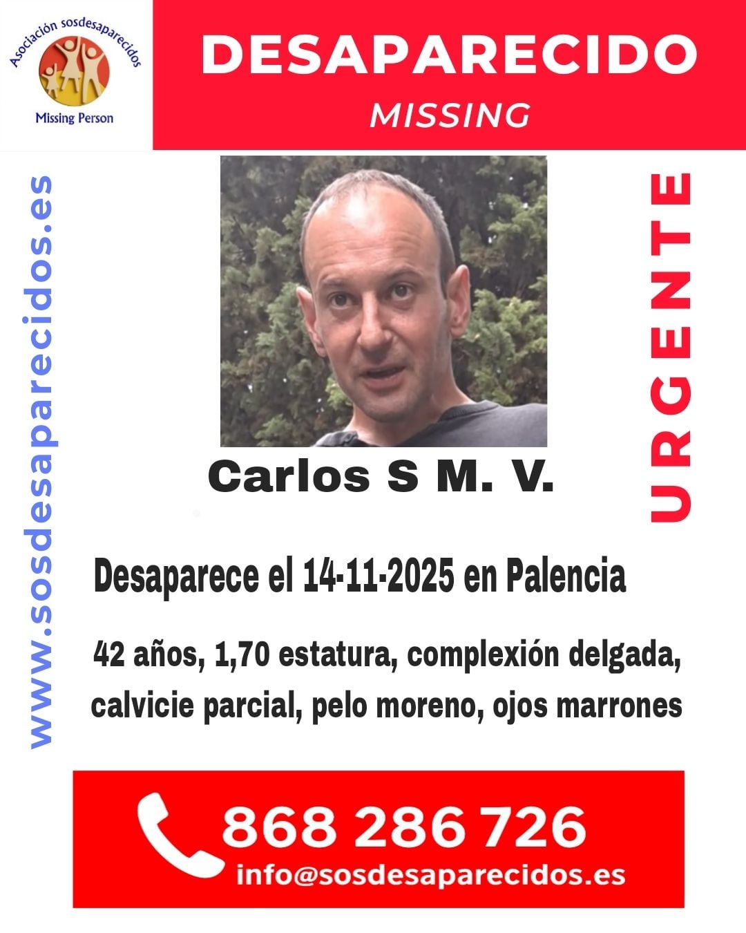 Imagen difundida por SOS Desaparecidos