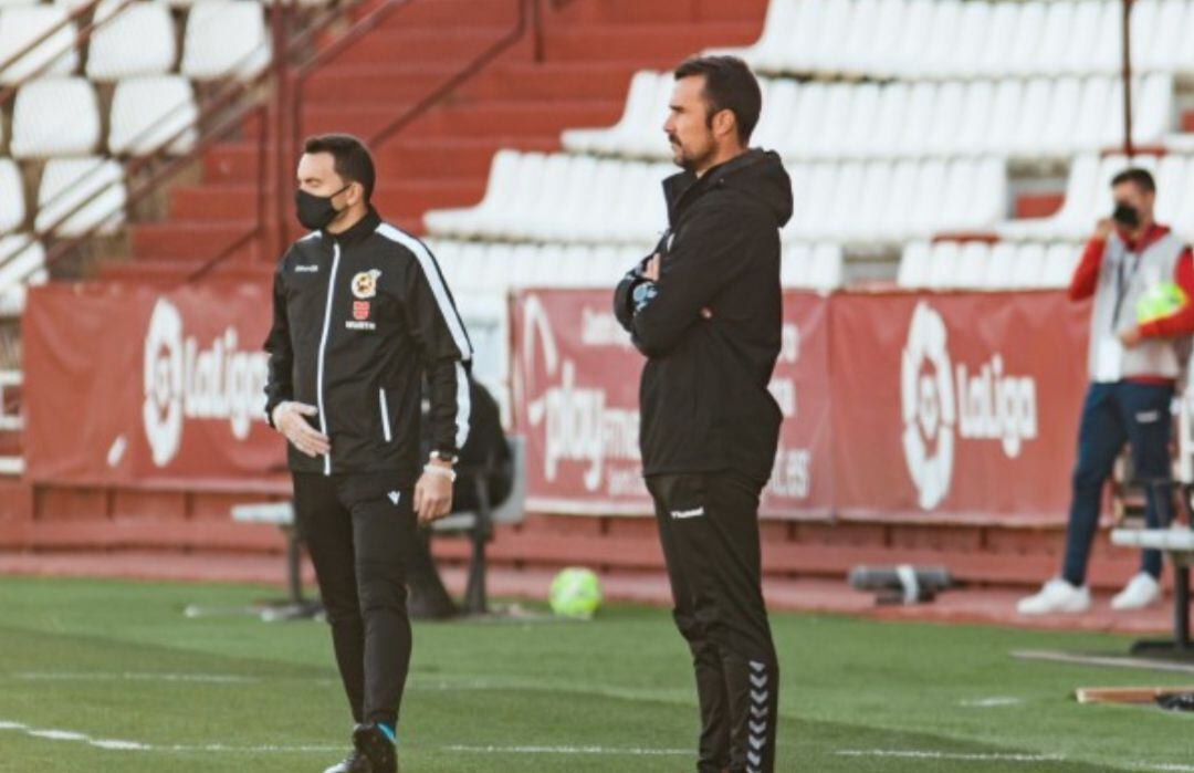 López Garai, durante un partido en el Carlos Belmonte