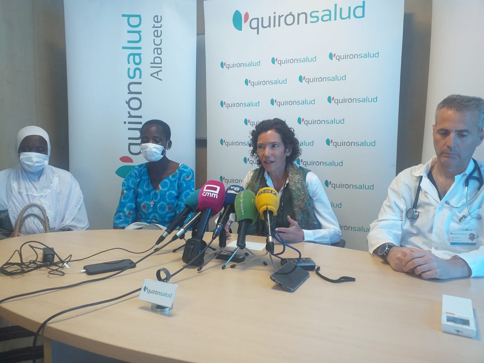 Rueda de prensa celebrada en el Hospital Quirón Salud de Albacete