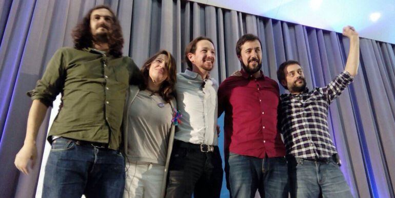 Pablo Iglesias en un mitin en A Coruña durante la campaña de las generales