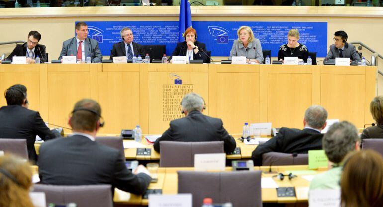 Eurodiputados en el Parlamento Europeo.