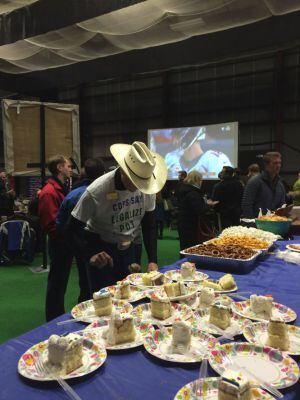 Tarta en la fiesta de Marco Rubio