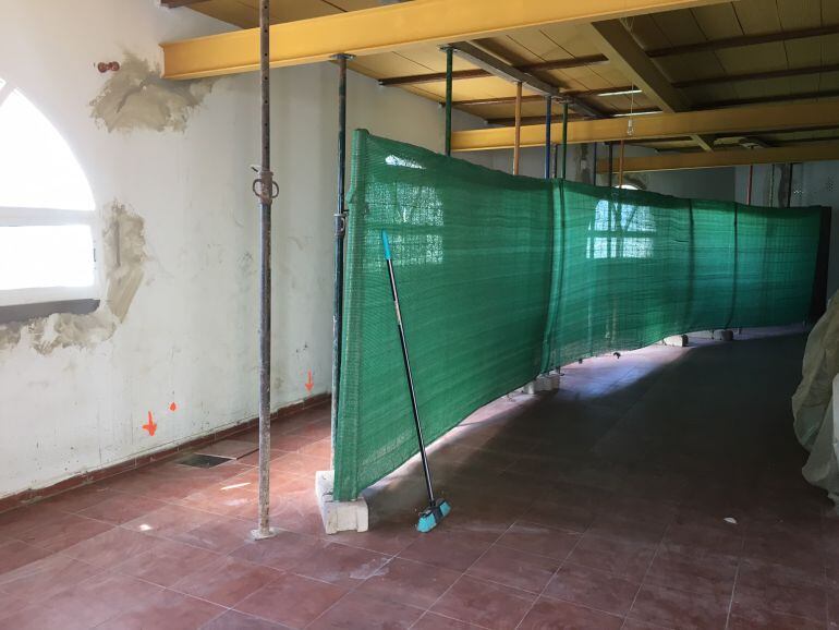 Obras de la casa de la Esperanza.