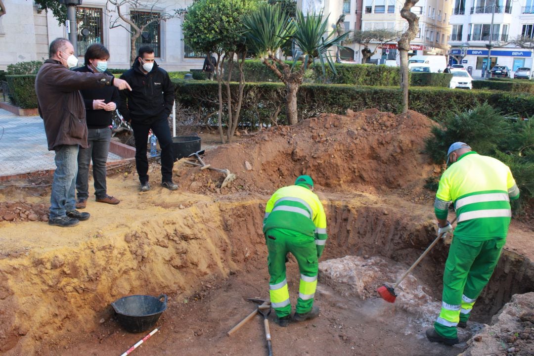 Excavaciones muralla Jardí del Pla en Borriana