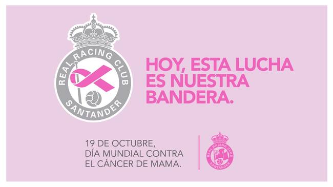 El Real Racing Club se adhiere a la campaña de concienciación del Cáncer de Mama