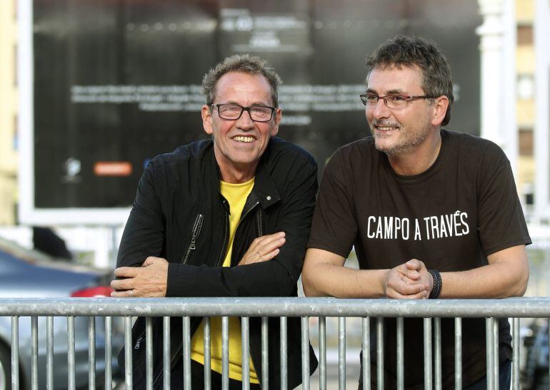 Pep Gatell y Andoni Luis Aduriz, durante el Festival de Cine de San Sebastián.