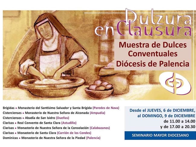 Vuelve Dulzura en Clausura, una iniciativa gastronómica de la Diócesis de Palencia
