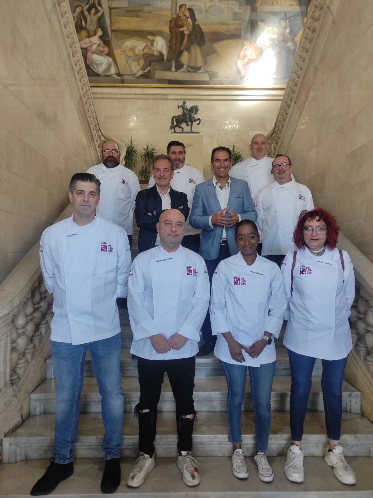 Chaquetillas a cocineros palentinos